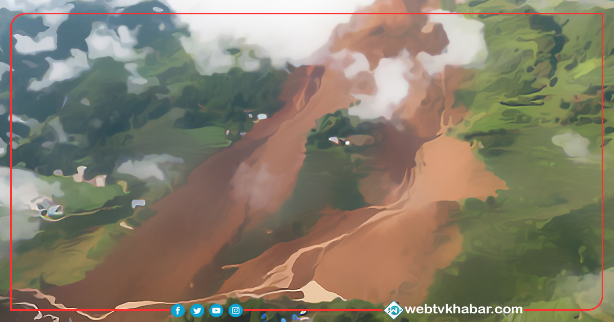 कालीकोटको मय गाउँ सुक्खा पहिरोको जोखिममा