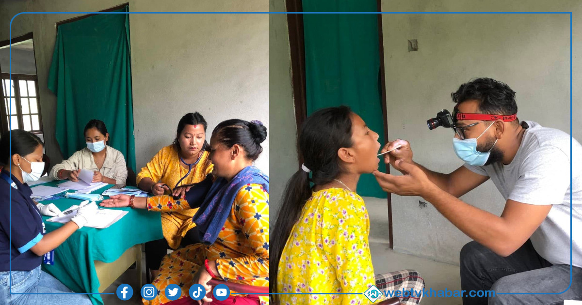 ८० जनाको निःशुल्क स्वास्थ्य परीक्षण