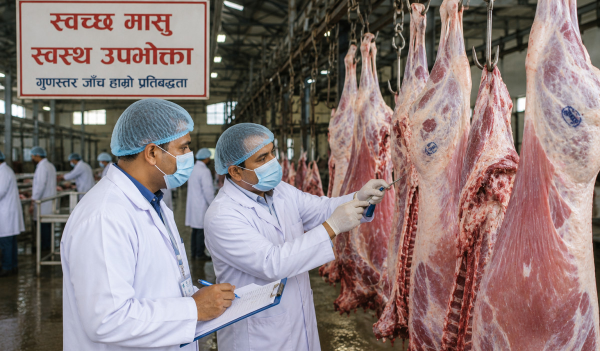 काठमाडौंमा मंसिरदेखि मासु जाँच अनिवार्य, देशभर चरणबद्ध कार्यान्वयन हुँदै