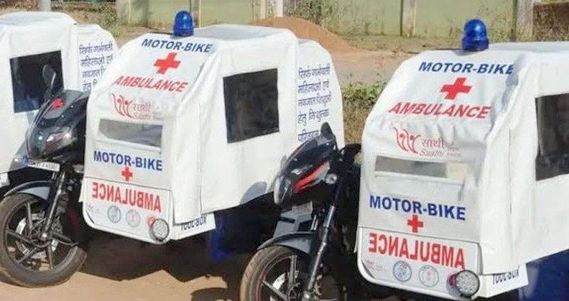 काठमाडौं महानगरकाे बाइक एम्बुलेन्स सेवा सञ्चालनमा