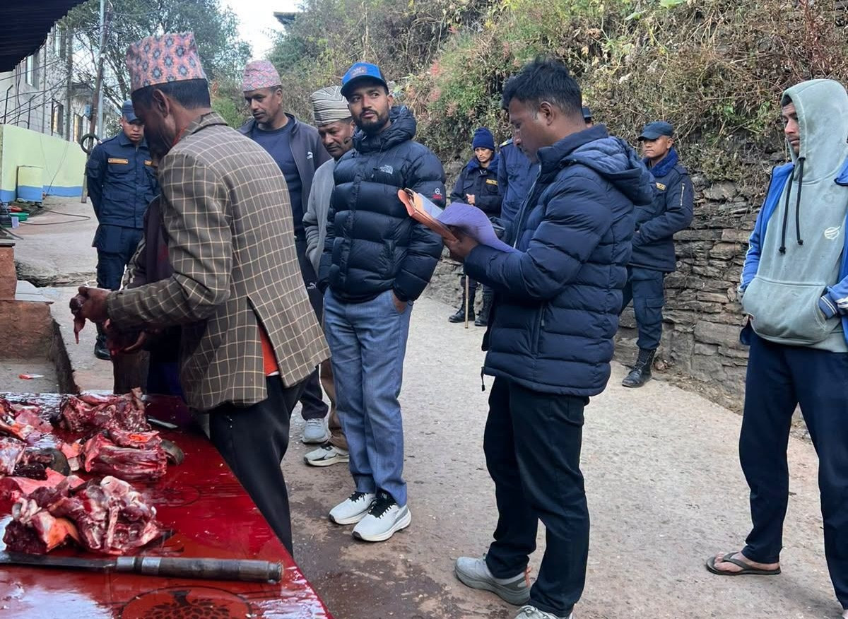 मान्मा बजारका अधिकांस मासु पसल मापदण्ड विपरित