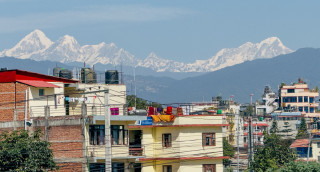 काठमाडौंबाट देखिएको जुगल हिमाल